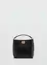 Bolso P Mike Negro Talla 99 Mujer Mango