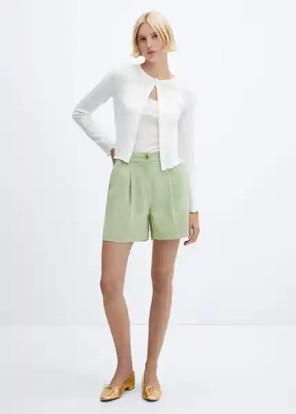 Short Ali-W Mujer Manzana Talla S Mango