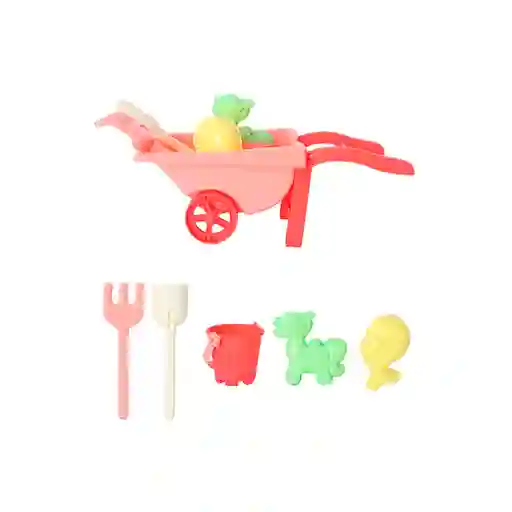 Set Carrito de Playa Rosa Miniso