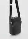 Bolso Park Negro Talla 99 Hombre Mango