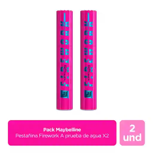 2 x Pestañina Maybelline Firework