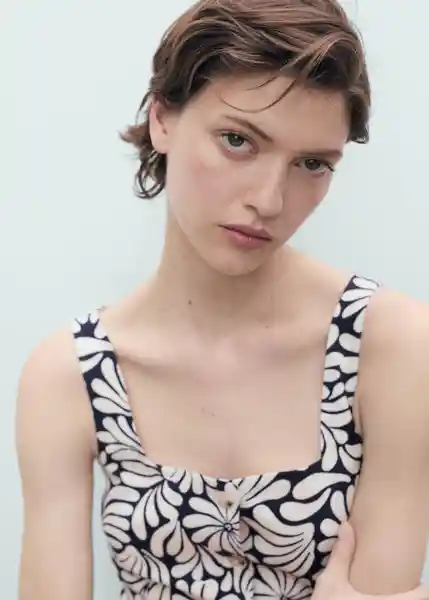Top Coco Crudo Talla M Mujer Mango