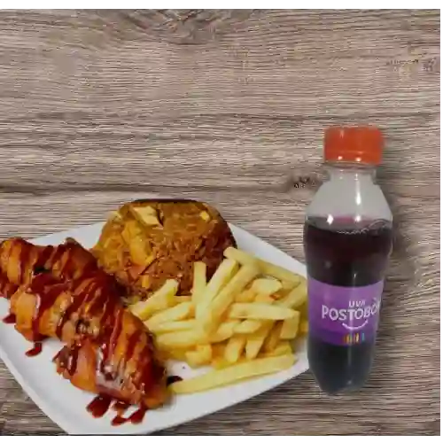 Combo Personal con Alitas Bbq