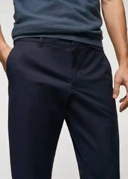 Pantalón Trevi Navy Talla 38 Hombre Mango