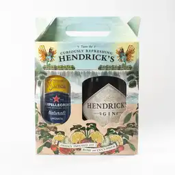   Hendricks  Gin Set Ginebra 750 Ml + Limonata 330 Ml X 2 Und 