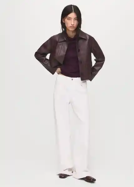 Jersey Triangle Vino Talla M Mujer Mango