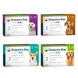 Simparica Antipulgas y Garrapatas Para Perros de 5-10 Kg