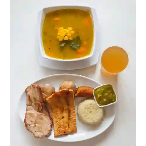 Almuerzo ejecutivo con 2 carnes