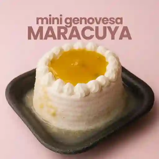 Mini genovesa de maracuyá