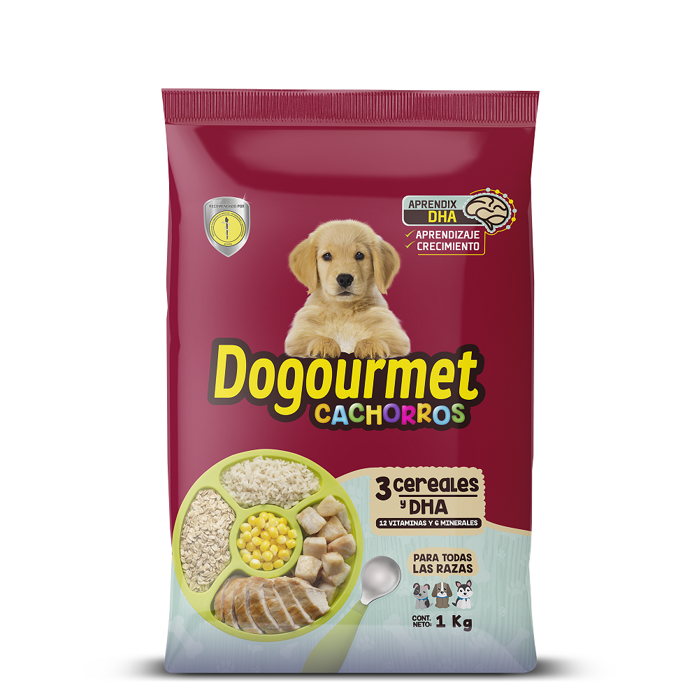 Dogourmet Alimento para Perro Cachorros 3Cereales 1Kg