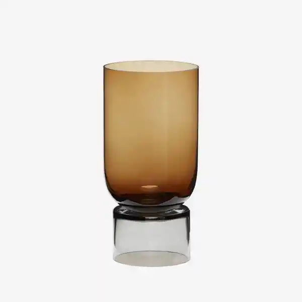 Hubsch Florero Stand Ambar Grande