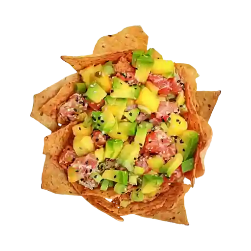 Salmón y Aguacate Nacho Bowl
