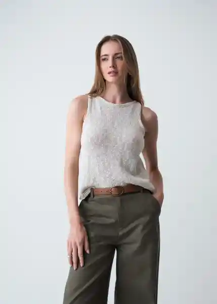 Tejido Mujer Crudo Ballueca Claro Talla M Naf Naf