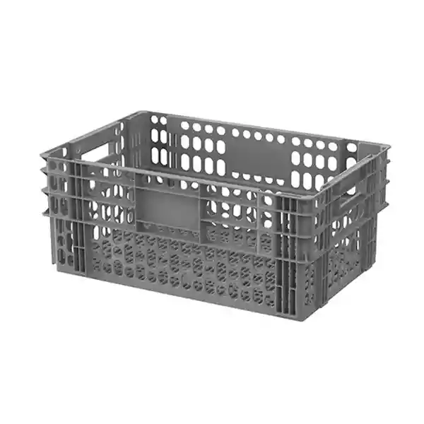 Estra Caja Fondo Lineal Pared Ovalo Gris 60 x 40 x 25 cm