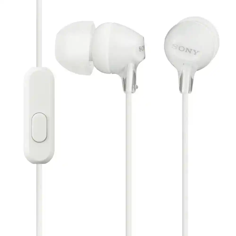 Sony Audífono Blanco Mdr-ex15apwzuc