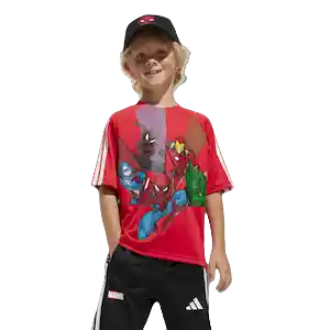Adidas Camiseta Manga Corta T Lifestyle Unisex Rojo Talla XS