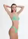 Top Bikini Ondita Verde Pastel Talla M Mujer Mango