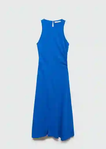 Vestido Fenix Azul Talla M Mujer Mango