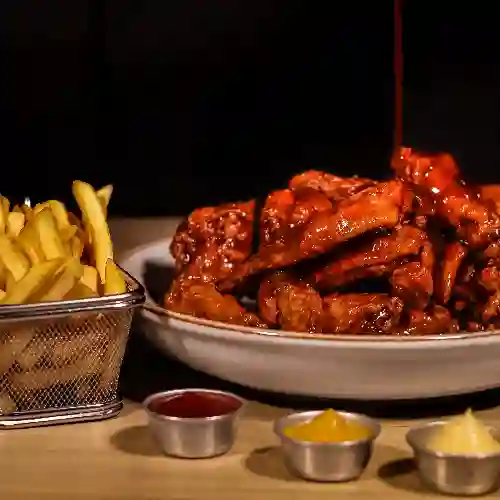 Alitas X 18 Unidades & Papas a la France