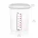 Estra Recipiente Cuadrado Linea Blanca 5 L