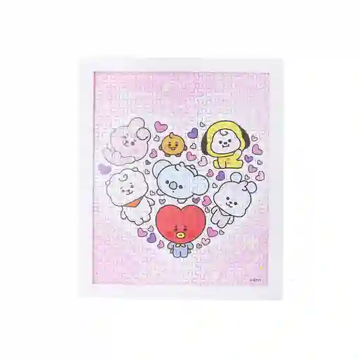 Rompecabezas Enmarcado Serie Bt21 Miniso
