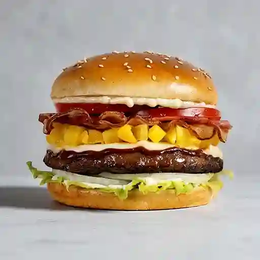 Hamburguesa Hawaiana.