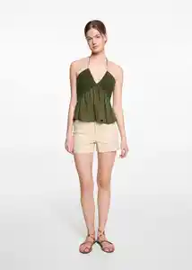 Short Utilityb Beige Talla 18 Niñas Mango