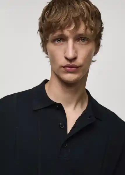 Camiseta Polo Laforja Navy Talla XL Hombre Mango