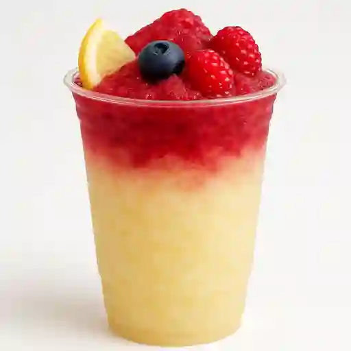 Vaso Granizada de Limón y Frutos Rojos