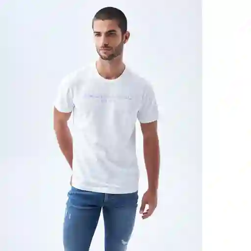 Camiseta Hombre Blanco Talla M 842F012 Americanino