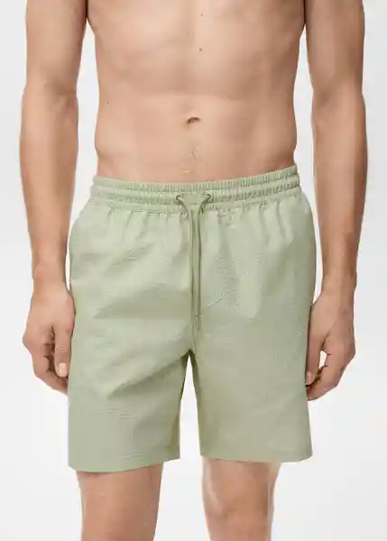 Short Seer Verde Pastel Talla XS Hombre Mango