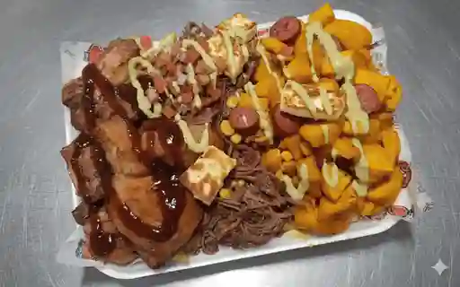 Salchipapa Chonchiplátano