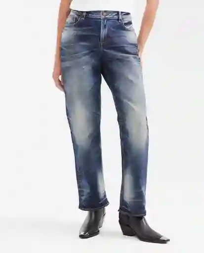 Jean Boyfit Herit Femenino Azul Oscuro Talla 10 Chevignon