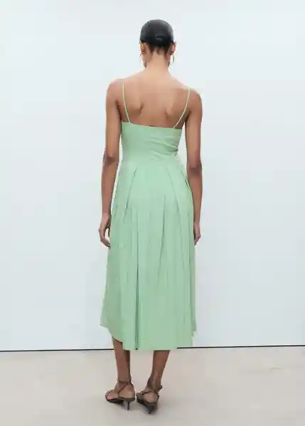 Vestido Minty Menta Talla S Mujer Mango