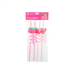 Pitillo en Espiral Serie Cherry Valentine Miniso
