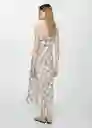 Vestido Casidy Offwhite Talla 24 Mujer Mango