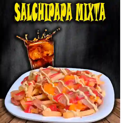 Salchipapa Mixta