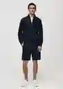 Short Funchal Navy Talla S Hombre Mango