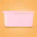 Organizador Plástico Cesta de Almacenamiento Rosa Miniso