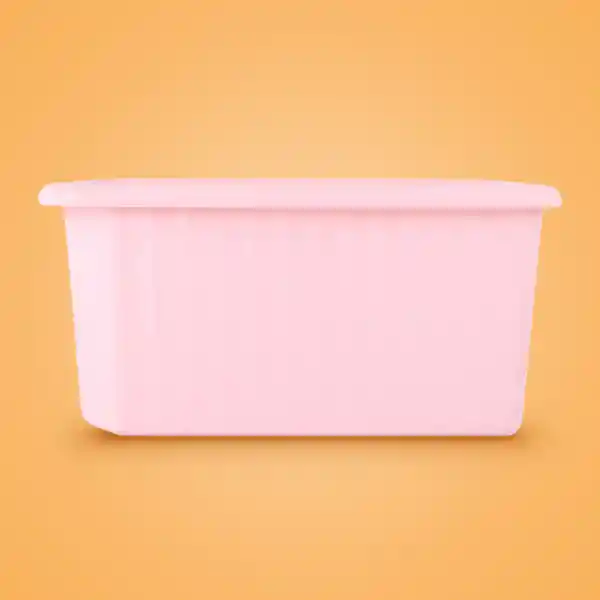 Organizador Plástico Cesta de Almacenamiento Rosa Miniso