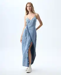 Vestido Mujer Azul Talla XL 371G000_AZU114604 Americanino