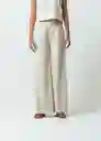 Pantalón Emilia Mujer Crudo Abedul Claro T 10 532G379 Naf Naf