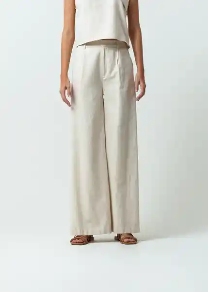 Pantalón Emilia Mujer Crudo Abedul Claro T 10 532G379 Naf Naf
