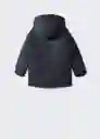 Abrigo Anorak School Navy Talla 08 Niños Mango
