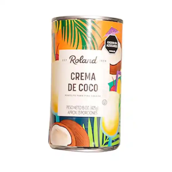 Roland Pack de Crema de Coco 3 Und