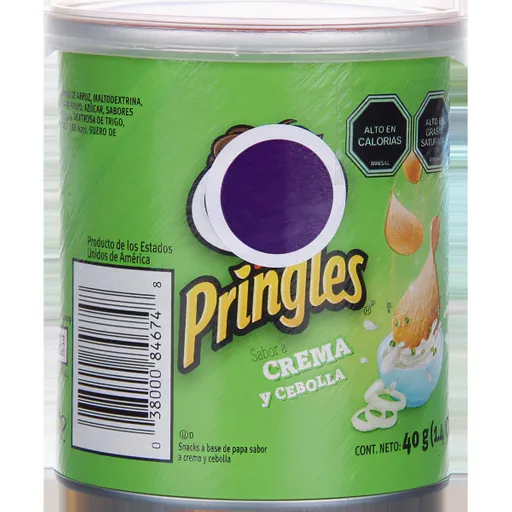 Pringles Papas Fritas Crema Y Cebolla