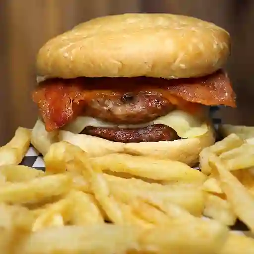 Combo hamburguesa carnivora+papas