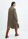 Abrigo Picarol Topo Talla 24 Mujer Mango