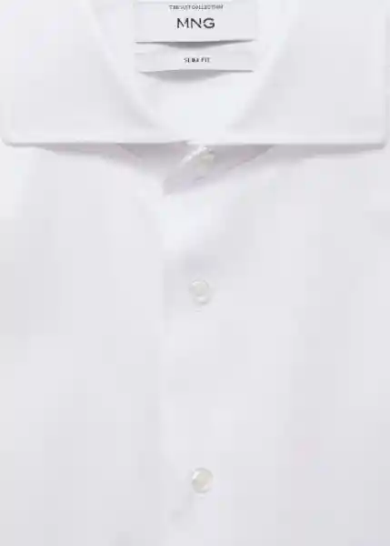 Camisa Masnou Blanco Talla S Hombre Mango