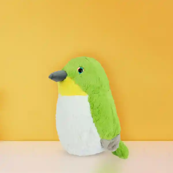 Peluche Pájaro Verde Serie Miniso